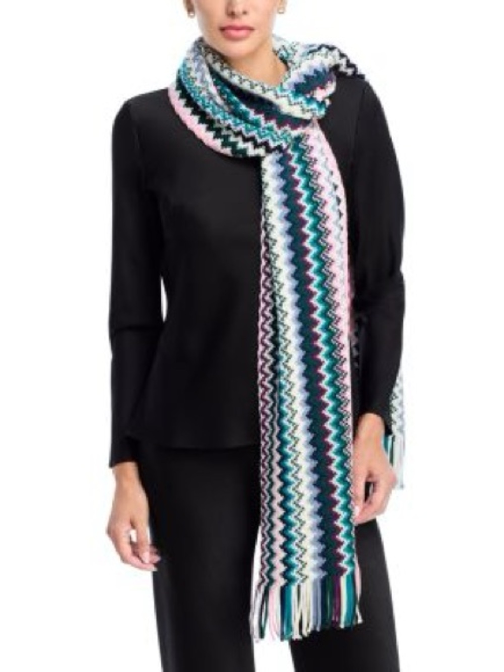 Missoni Chevron Wool-Blend Scarf